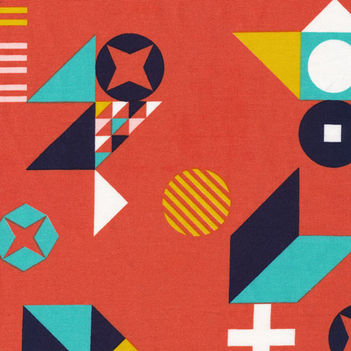 Motif Madness | Vermillion :: Tsuru by Rashida Coleman-Hale for Cloud9 Fabrics