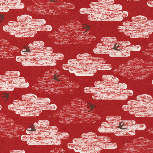 Free As A Bird | Dark Red :: Up, Up & Away by Skinny laMinx for Cloud9 Fabrics